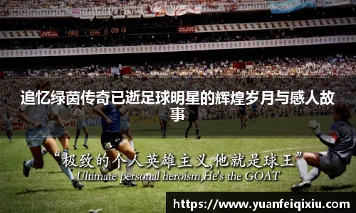 追忆绿茵传奇已逝足球明星的辉煌岁月与感人故事